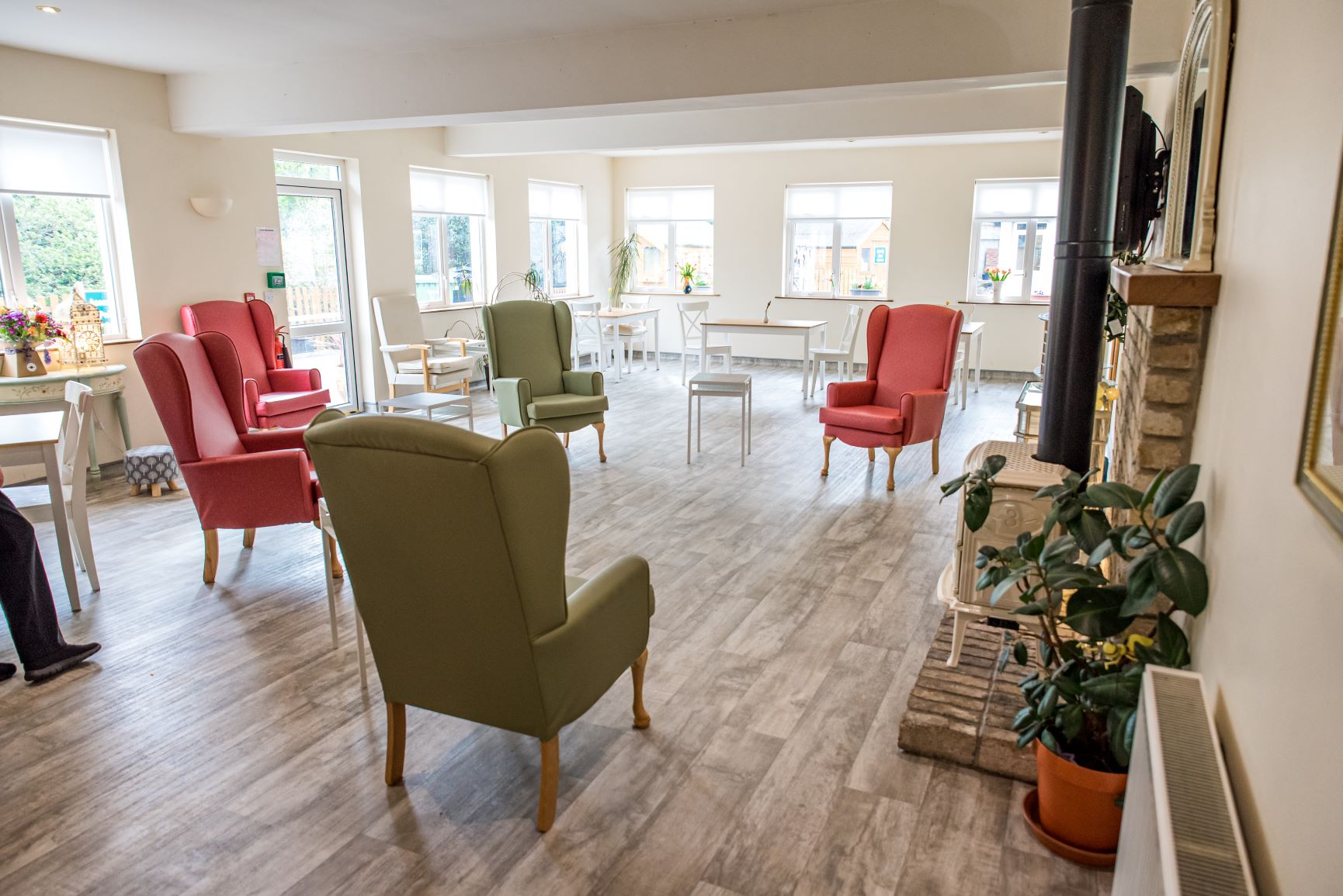 The main recreational and social area within the lodge.